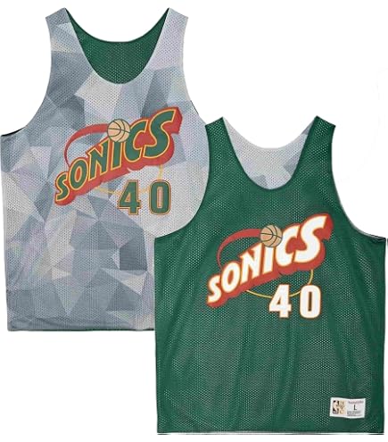 Amazon.com: Mitchell & Ness NBA Swingman Road Jersey Supersonics